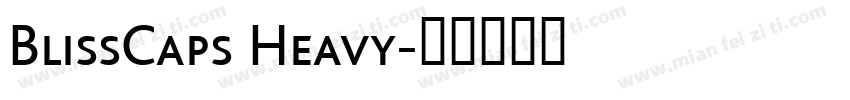BlissCaps Heavy字体转换